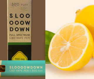 SLOW DOWN PREMIUM CBD VAPE PEN 70% Super lemon haze 1ml